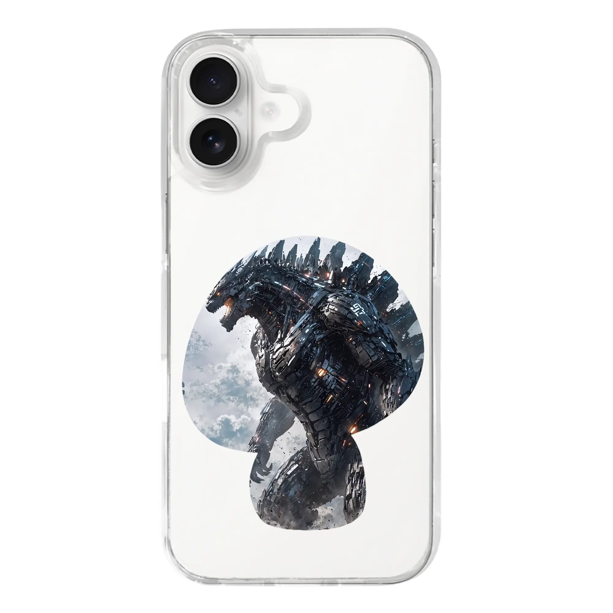 ゴジラ グッズ,メカゴジラ - iPhone 17シリーズ 透明スマホケース – 薄型・耐衝撃・精密フィット保護カバー